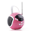 1.4 inch Rechargeable Portable OLED LCD SD/MMC USB MP3 Player Speaker with FM Radio (Red)