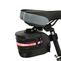 1.4 L Bike Saddle Bag Waterproof Tail Lights Anti-tear Bike Bag Polyester Lycra Terylene Bicycle Bag Cycle Bag Road Bike Mountain Bike MTB Outdoor