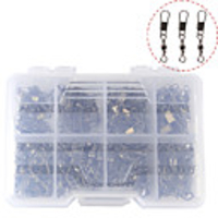 140 pcs Fishing Tackle Box Fishing Snaps Swivels Steel Stainless Easy to Use Jigging Sea Fishing Fly Fishing Bait Casting Fishing Removal Tools Fishing Outdoor Recreation Sporting Goods / Spinning