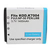 1400mAh 3.7V Digital Camera Battery NP-50/K7004 for FUJIFILM and More