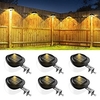1/4/6pcs Solar Wall Lights Outdoor Courtyard Lighting Waterproof Garden Lights Outdoor Landscape Fence Light Wall Backyard Porch Terrace Driveway Deck Stairs Decorative Lighting miniinthebox