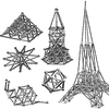 148 pcs Magnet Toy Magnetic Sticks Magnet Toy Stress and Anxiety Relief Office Desk Toys Relieves ADD,  ADHD,  Anxiety,  Autism Teen / Adults