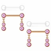 14g 14mm 9/16 inch nipple rings tongue rings stainless steel nipple piercing for women body piercing jewelry
