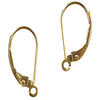 14k gold earwires leverbacks open ring