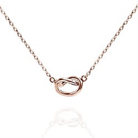14k rose gold plated infinity necklace bridesmaids gifts rose gold necklaces for women