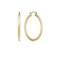14k yellow gold filled hoop earrings,  40mm