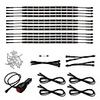14Pcs 12 Inch Blue 5050 126LED Slim Strip Decoration Lights Car Neon Accent Undercar Glow Lighting Universal 12V