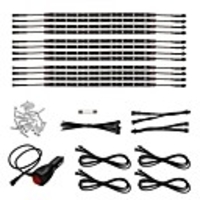 14Pcs 12 Inch Blue 5050 126LED Slim Strip Decoration Lights Car Neon Accent Undercar Glow Lighting Universal 12V