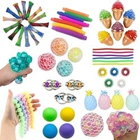 14pcs Sensory Fidget Toys Set Bundle-DNA Marble and Mesh Stress Relief Balls with Fidget Hand Toys for Boy Girl Adults Calming Toys for ADHD Autism Anxiety Relief miniinthebox