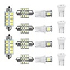 14pcs T10 LED Car Interior Dome Reading Lights Bulb Kit Roof License Plate Lamp