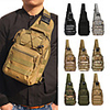 15 L Hiking Backpack Hiking Sling Backpack Lightweight Rain Waterproof Anti-Slip Wearable Outdoor Hiking Climbing Camping Oxford Cloth Army Green Camouflage Khaki