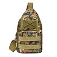 15 L Hiking Sling Backpack Rain Waterproof Wearable Outdoor Climbing Running Oxford Black Army Green Camouflage
