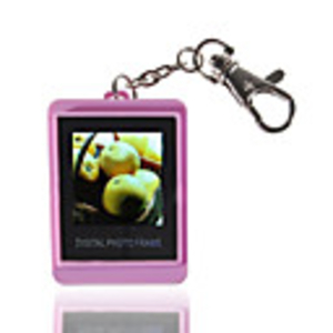 1.5" LCD Rechargeable Digital USB Photo Frame Keychain (107-Picture Memory Storage)