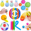 15 Pack Fidget Toys Set Relieves Stress and Anxiety Fidget Toy for Adults Sensory Fidget Toys Pack with More Fidget Toys Therapy ADHD Anxiety and Relief Autism Stress miniinthebox