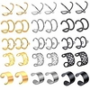 15 pairs stainless steel ear cuff for men women non piercing helix ear clip fake cartilage earrings for teen