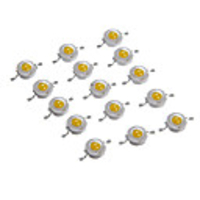 15 pcs High Power Led Chip 3W Cool White (3000K-3500K/600mA-700mA/DC 3V-3.4V/3 Watt) Super Bright Intensity SMD COB Light Emitter Components Diode 3 W Bulb Lamp Beads DIY Lighting