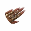 15 pieces stackable knuckle rings gold ring set, boho vintage crystal stacking midi finger rings for women teen girls