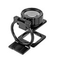15 times double layer optical glass lens cloth mirror textile cloth portable three fold inspection high power magnifier
