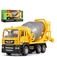 1:50 Alloy Blender Toy Truck Construction Vehicle Pull Back Vehicle Simulation Music Light All Adults Kids Car Toys