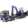 1:50 Toy Car Transporter Truck Construction Vehicle Construction Truck Set Backhoe Loader Excavator City View Exquisite Metal Mini Car Vehicles Toys for Party Favor or Kids Birthday Gift