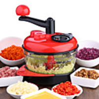 1500ml Vegetable Cutter Chopper Shredders Manual Meat Slicer Grinder Salad Maker Kitchen Tools 3 Speed Adjustable