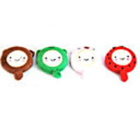 150cm 60 Inch Cute Cartoon Plush Portable Retractable Tape Measure Ruler Sewing Tool Children Height Ruler Random Color