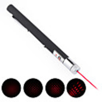 150mW 650nm Back-open Starry Red Laser Pointer Pen 2AAA(battery included)