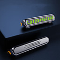 152cm Temporary Car Parking Card Telephone Number Card Notification Night Light Sucker Plate Car Styling Phone Number Card