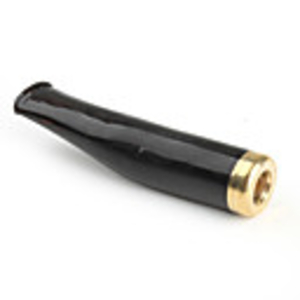 15g Black Colored Sea Coral / Wu Liu Healthy Cigarette Pipe with Unique Pattern