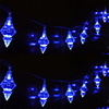 1.5M 10 Heads Blue Diamond Shining Star LED String Light(CIS-84087)