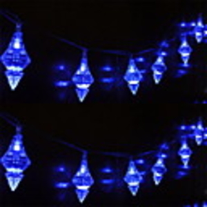 1.5M 10 Heads Blue Diamond Shining Star LED String Light(CIS-84087)