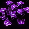 1.5M 10 Heads Purple Butterfly LED String Light (Use Battery)(CIS-84015)