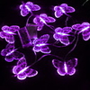1.5M 10 Heads Purple Butterfly LED String Light (Use Battery)(CIS-84082)