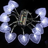 1.5M 10 Heads White Hearts LED String Light (Use Battery)(CIS-84083)