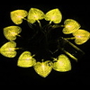 1.5M 10 Heads Yellow Hearts LED String Light (Use Battery)(CIS-84088)