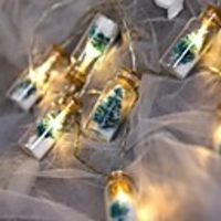 1.5M 10LED Garland Christmas Tree Wishing Bottle LED String Lights Battery Powered Xmas Outdoor Holiday Wedding Party Fairy Lights Decoration