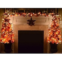 1.5M 10LED Lights Maple Leaves Garland Led Fairy Lights for Christmas Decoration Autumn String Light Festive DIY Halloween Decor miniinthebox