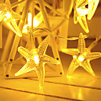 1.5m 10LEDs 3m 20 LEDs Fairy Star String Lights LED Garland Lights Battery Powered Christmas Lantern Outdoor Garden Wedding Girls Room Decoration Delivery Without Battery