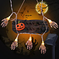 1.5m 10LEDs Ghost Hand Halloween String Lights AA Battery Operated Ghost Festival Horror Light String Halloween Decoration Lights