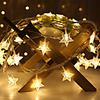 1.5M 3M LED Fairy Lights String Garland Star Indoor Light Flexible String Twinkle Garlands Decor Christmas Xmas Holiday Party Wedding Warm White Lighting AA Battery Power (come without battery)