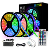 15m 3x5m LED Light Strips RGB Tiktok Lights 5050 SMD 450 Leds 10mm Strip Fexible Light Led Tape not-waterproof DC 12V 450leds with 44key IR Remote Controller Kit