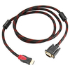 1.5M HDMI to VGA with Double Ferrite Cores for HDTV/1080P/DVD miniinthebox