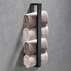 16-Inch Stainless Steel Bathroom Towel Holder,  Self Adhesive Bath Towel Rack,  Wall Mounted,  Contemporary Style Bathroom Hardware Accessories Towel Bar,  Rustproof,  3 Colors,  Matte Black,  Brushed,  Poli miniinthebox