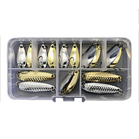 16 pcs Lure kit Fishing Lures Spoons lifelike Sinking Bass Trout Pike Sea Fishing Lure Fishing Freshwater and Saltwater miniinthebox