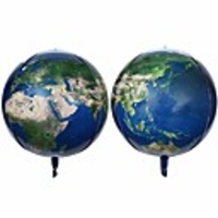 16 planet earth balloons large round sphere world map balloons planet printing maylar globe jumbo balloons kids toys gifts classroom decor kids birthday decor hangable(2pcs)