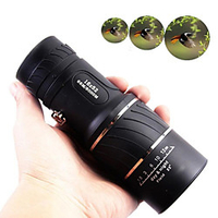 16 X 52 mm Monocular Lenses Mini Portable Lightweight 66/8000 m Multi-coated BAK4 Camping / Hiking Hunting Fishing Sports Outdoor Plastic / Bird watching