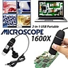 1600X USB Digital Microscope Camera Endoscope 8LED Magnifier with plastic Stand