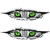 164cm 2PCS Funny Car Sticker Cat Eye Fun Style Vinyl 3D Women Auto Decals Reflective Window Body Automobile Motorcycle Car Styling