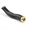 16g Black Colored Sea Coral / Wu Liu Healthy Cigarette Pipe with Unique Pattern