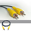 1.6M (or 5.3ft.) Standard Video Cable with RCA Plug at Each End